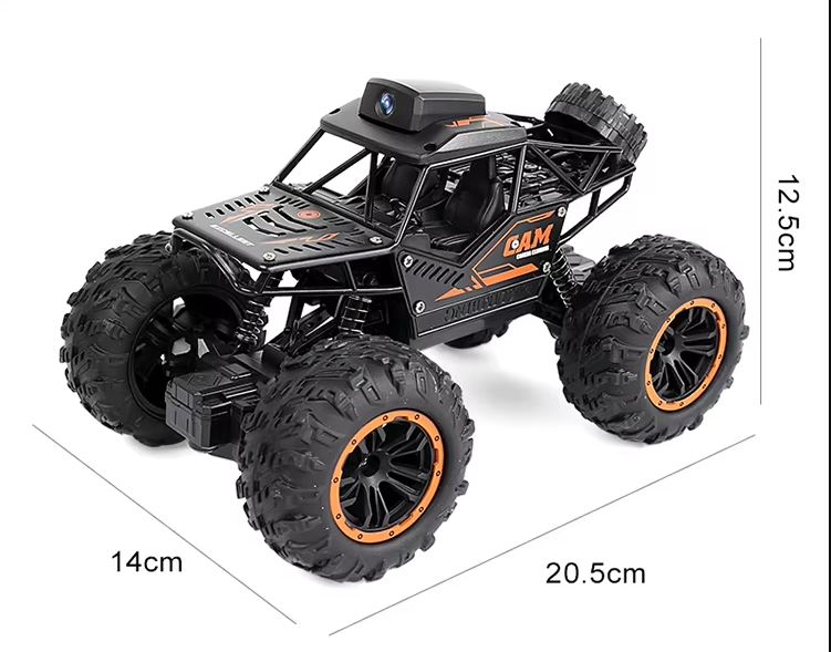 Carrinho com Controle Remoto - Modelo Off Road com câmera em tempo real